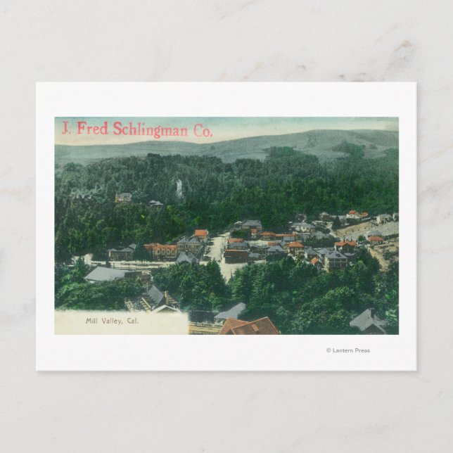 Aerial View of Mill ValleyMill Valley, CA Postcard (Front)
