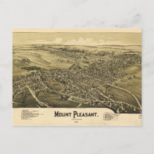 Aerial View of Mount Pleasant, Pennsylvania (1900) Postcard