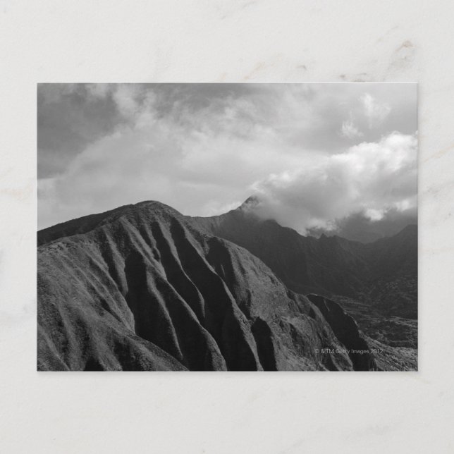 Aerial view of mountain, Maui, Hawaii Postcard (Front)