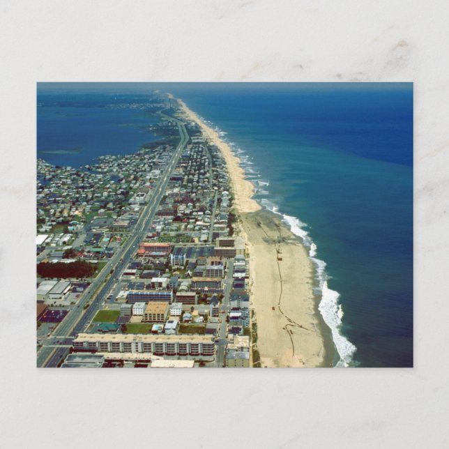 Aerial View of Ocean City Maryland Postcard (Front)