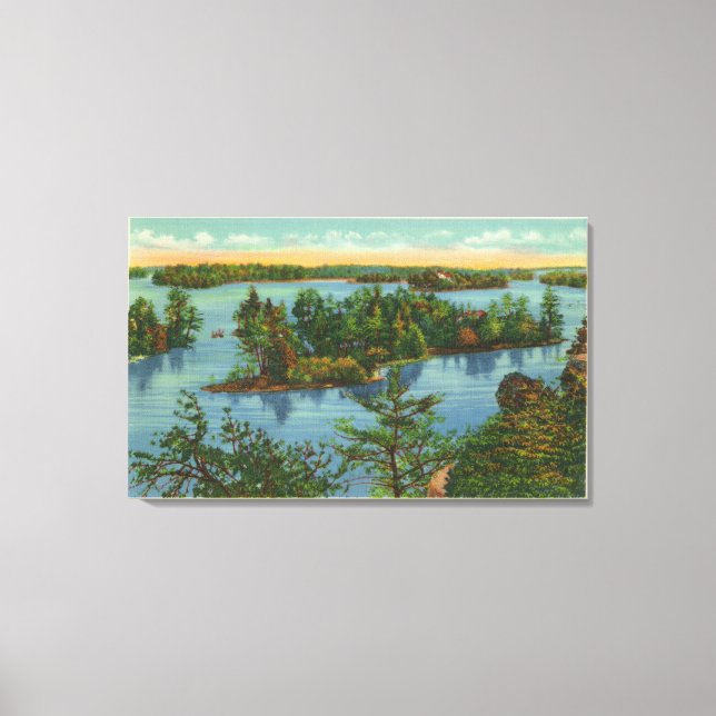 Aerial View of Out of Sight Channel Canvas Print (Front)