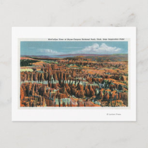 Aerial View of Park from Inspiration Point Postcard