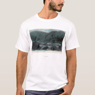Aerial View of Parrott Ferry BridgeSonora, CA T-Shirt