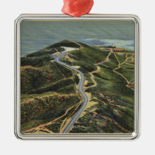 Aerial View of Point Loma Metal Tree Decoration