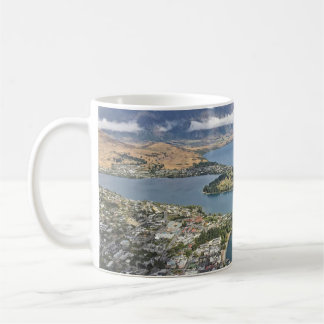 Aerial view of Queenstown, New Zealand Coffee Mug