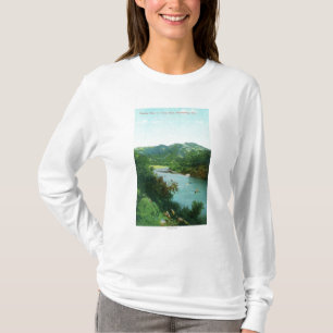 Aerial View of Russian River at Camp Rose T-Shirt