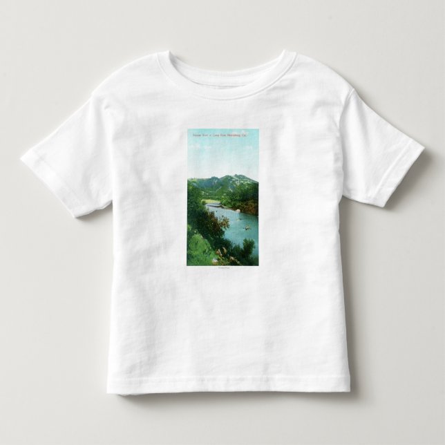 Aerial View of Russian River at Camp Rose Toddler T-Shirt (Front)
