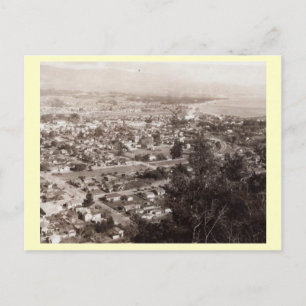 Aerial View of Santa Barbara, California Vintage Postcard
