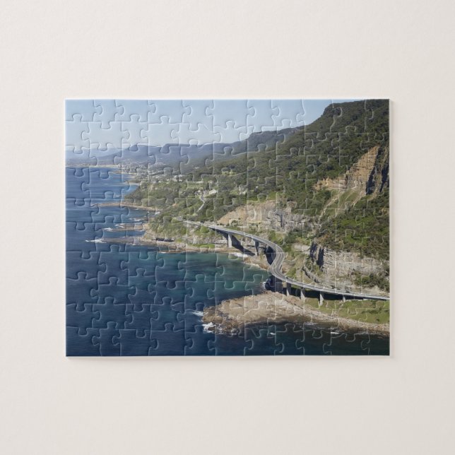 Aerial view of Sea Cliff Bridge near Wollongong, 2 Jigsaw Puzzle (Horizontal)