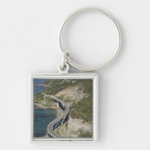 Aerial view of Sea Cliff Bridge near Wollongong, Key Ring