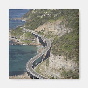 Aerial view of Sea Cliff Bridge near Wollongong, Magnet
