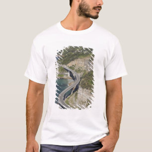 Aerial view of Sea Cliff Bridge near Wollongong, T-Shirt