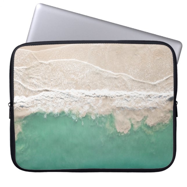 AERIAL VIEW OF SEASHORE LAPTOP SLEEVE (Front)