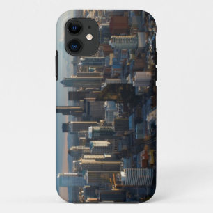 Aerial view of Seattle city skyline iPhone 11 Case