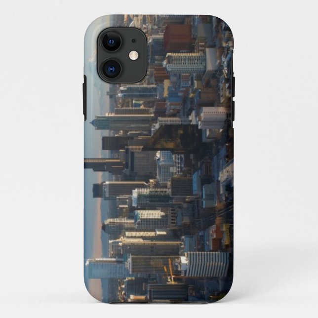 Aerial view of Seattle city skyline Case-Mate iPhone Case (Back)