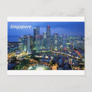 aerial view of singapore angie postcard