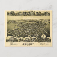 Aerial View of Somerset, Pennsylvania (1900)