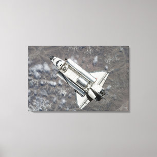 Aerial view of Space Shuttle Discovery Canvas Print