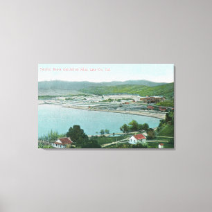 Aerial View of Sulphur Banks Quicksilver Mine Canvas Print