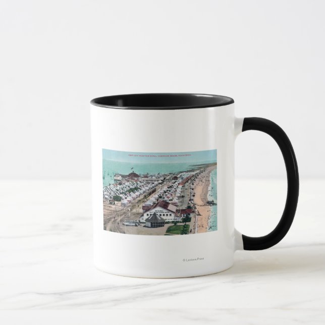 Aerial View of Tent City from Hotel del Coronado Mug (Right)