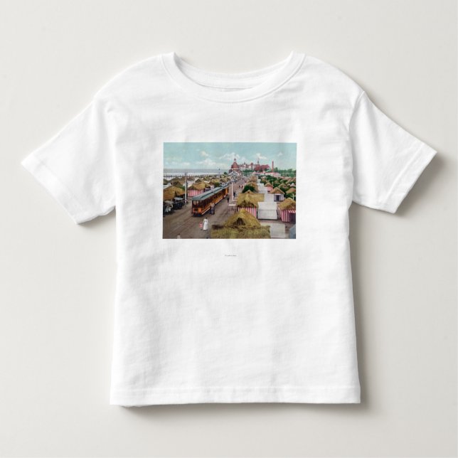 Aerial View of Tent CityCoronado Beach, CA Toddler T-Shirt (Front)