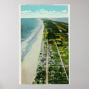 Aerial View of the Beachfront Poster