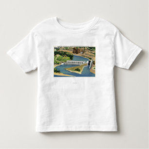 Aerial View of the Bonneville Dam Power Plant Toddler T-Shirt