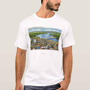 Aerial View of the City and the Connecticut T-Shirt