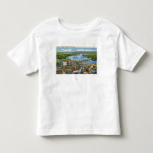 Aerial View of the City and the Connecticut Toddler T-Shirt