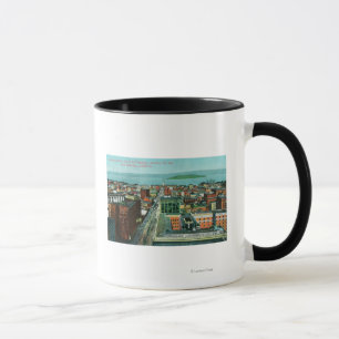 Aerial View of the City from the Call Building Mug