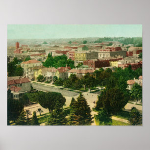Aerial View of the City Poster
