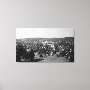 Aerial View of the CityGrass Valley, CA Canvas Print