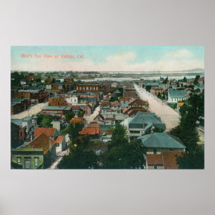 Aerial View of the CityVallejo, CA Poster