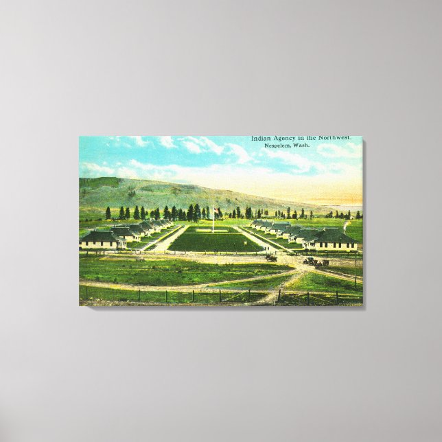 Aerial View of the Indian Agency Canvas Print (Front)