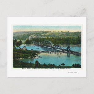 Aerial View of the Maine Central Railroad Postcard