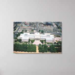 Aerial view of the National Gallery of Art Canvas Print