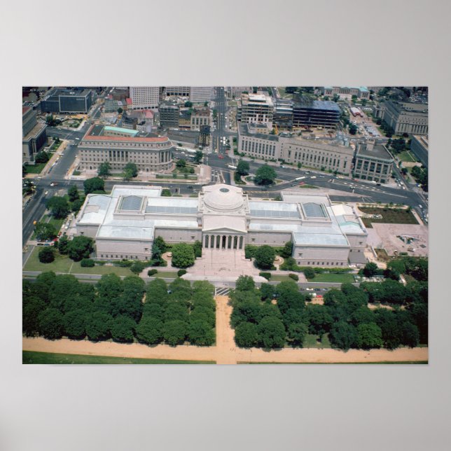 Aerial view of the National Gallery of Art Poster (Front)