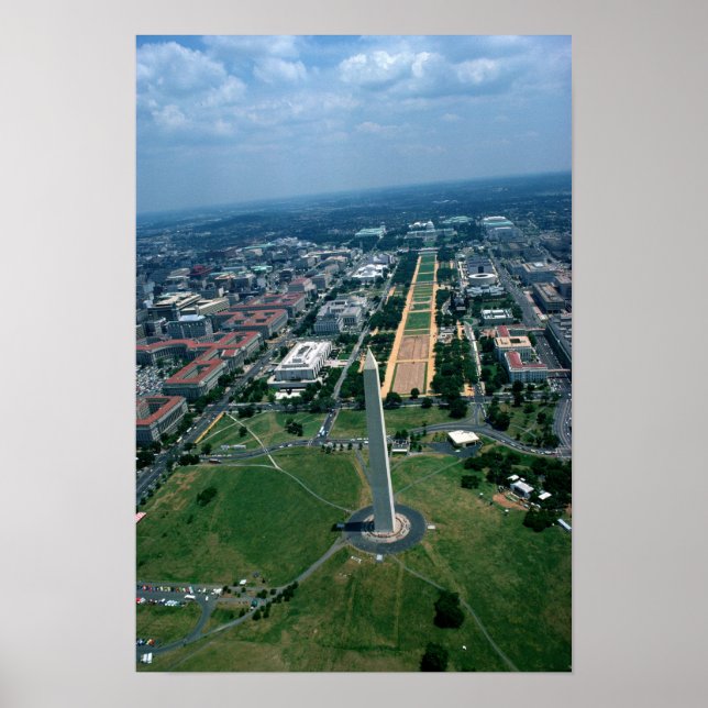 Aerial view of the National Mall Poster (Front)