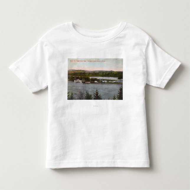 Aerial View of the Oaks Amusement Park Toddler T-Shirt (Front)