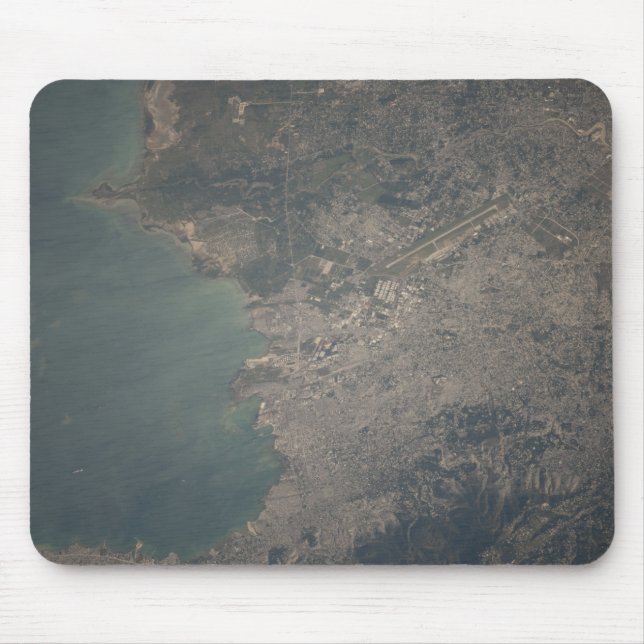 Aerial view of the Port-au-Prince area of Haiti Mouse Pad (Front)