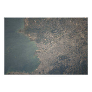 Aerial view of the Port-au-Prince area of Haiti Photo Print