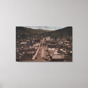 Aerial View of the Town 16 Canvas Print