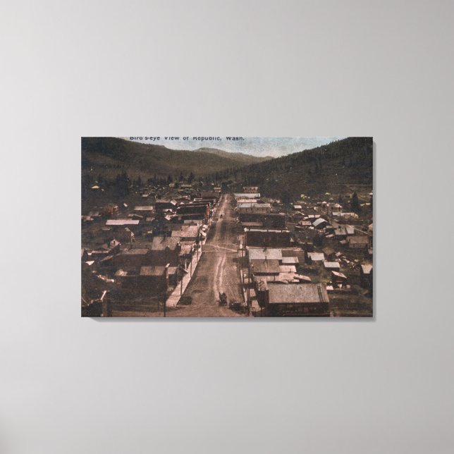 Aerial View of the Town 16 Canvas Print (Front)