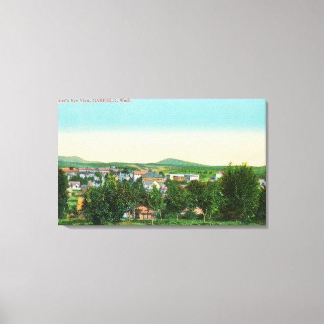 Aerial View of the Town 18 Canvas Print (Front)
