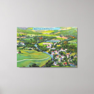 Aerial View of the Town 9 Canvas Print