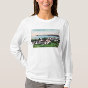 Aerial View of the Town and Lake Ewauna T-Shirt