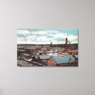Aerial View of the Town, Train TracksNampa, ID Canvas Print