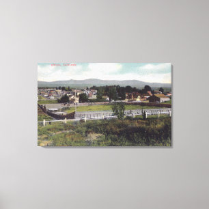 Aerial View of the TownAlturas, CA Canvas Print