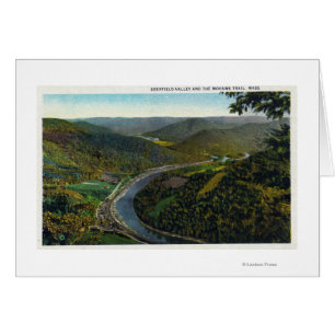 Aerial View of the Trail and Deerfield Valley