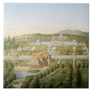 Aerial view of the villa of King Guillaume of Wurt Tile